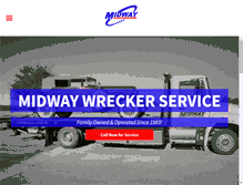 Tablet Screenshot of midwaywreckerservice.com